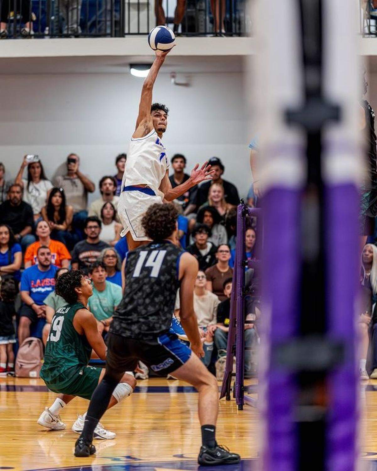 Zachary Webb of Hialeah-Miami Lakes had seven kills, one block and four digs for the North during the annual Miami-Dade High School Boys’ Volleyball All-Star Game.