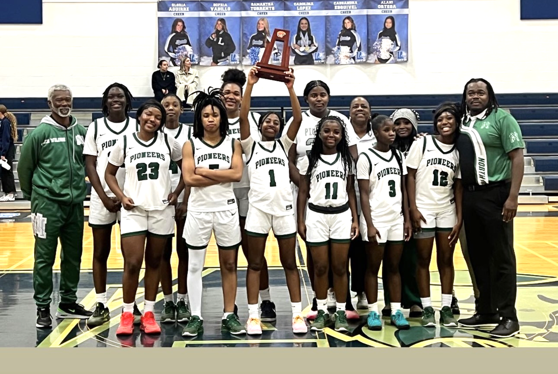 The district champion North Miami girls’ basketball team.