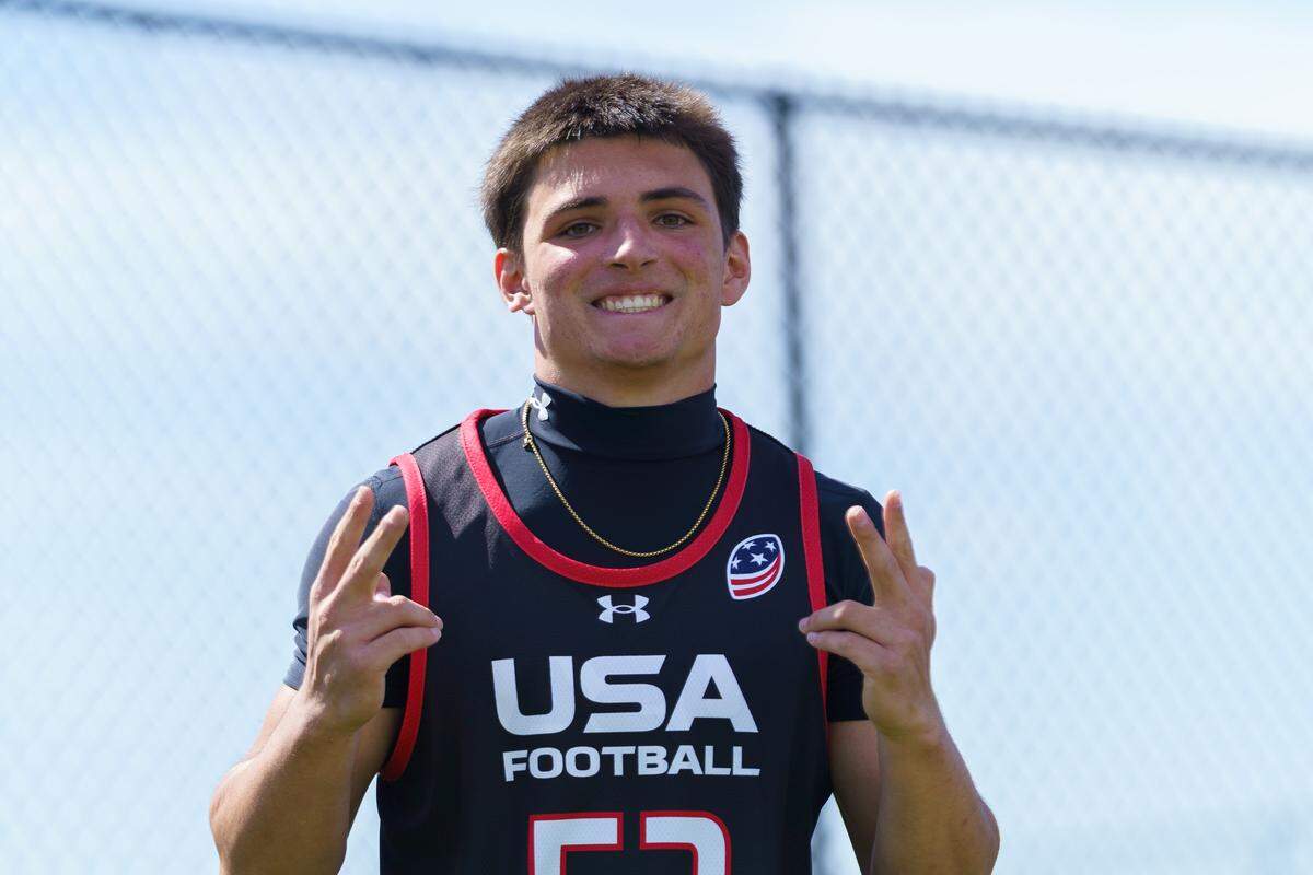 Westminster Christian School’s Britton Bayag of USA Flag Football.