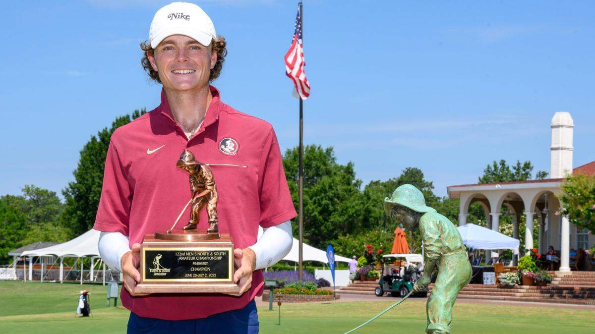 Standout golfer Luke Clanton of Miami Lakes is a 2022 graduate of American Heritage High School in Plantation.