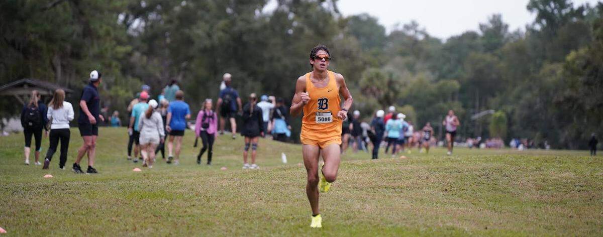 Marcelo Mantecon of the Belen Jesuit boys’ cross-country team, winning in Jacksonville.