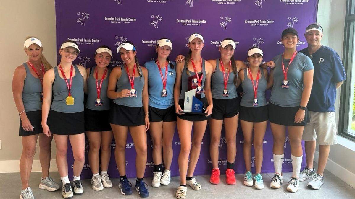 The GMAC Champion Palmetto girls’ tennis team.