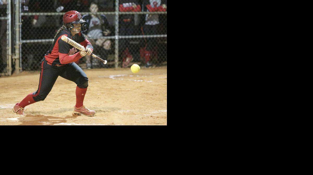
Cooper City’s Katy Thompson plays against Douglas during the BCAA softball Championship game on Thursday, April 9, 2015 at Silver Lake Park South in Pembroke Pines.

