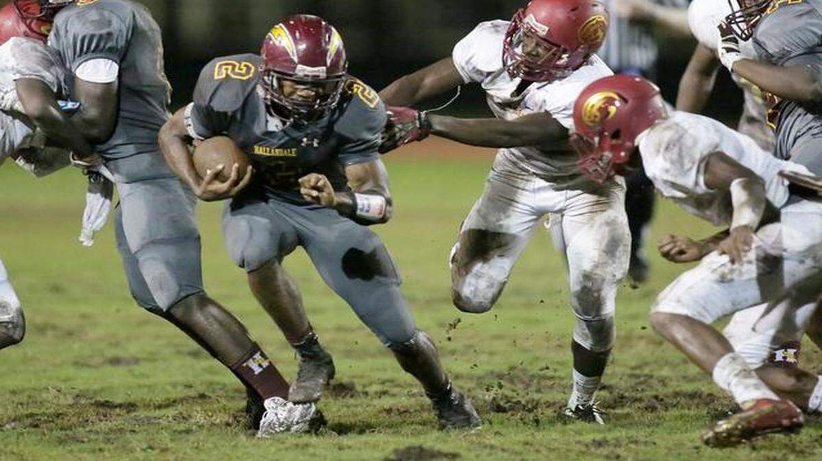 
Hallandale running back Taj McGowan
