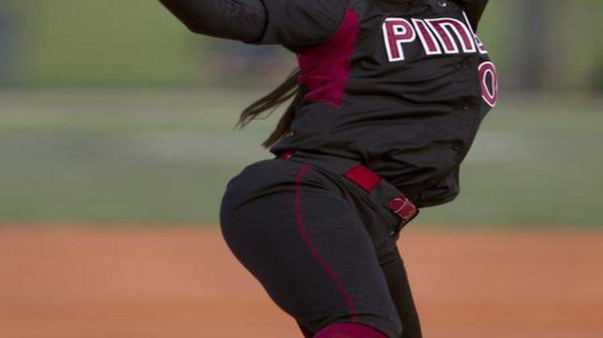
Pine Charter’s Claire Blount hit .455 last season and also struck out 181 batters with 0.54 ERA.

