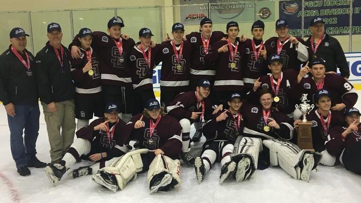 The Stoneman Douglas ice hockey team won the state championship in the Amateur Hockey of Florida league on Sunday, Feb. 25, 2018, 11 days after the mass shooting at their school that killed 17 people.