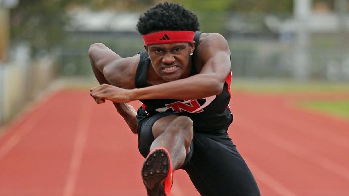 Northeast’s Damion Thomas Jr. won the state title in the 110 hurdles last year and is the favorite this spring.