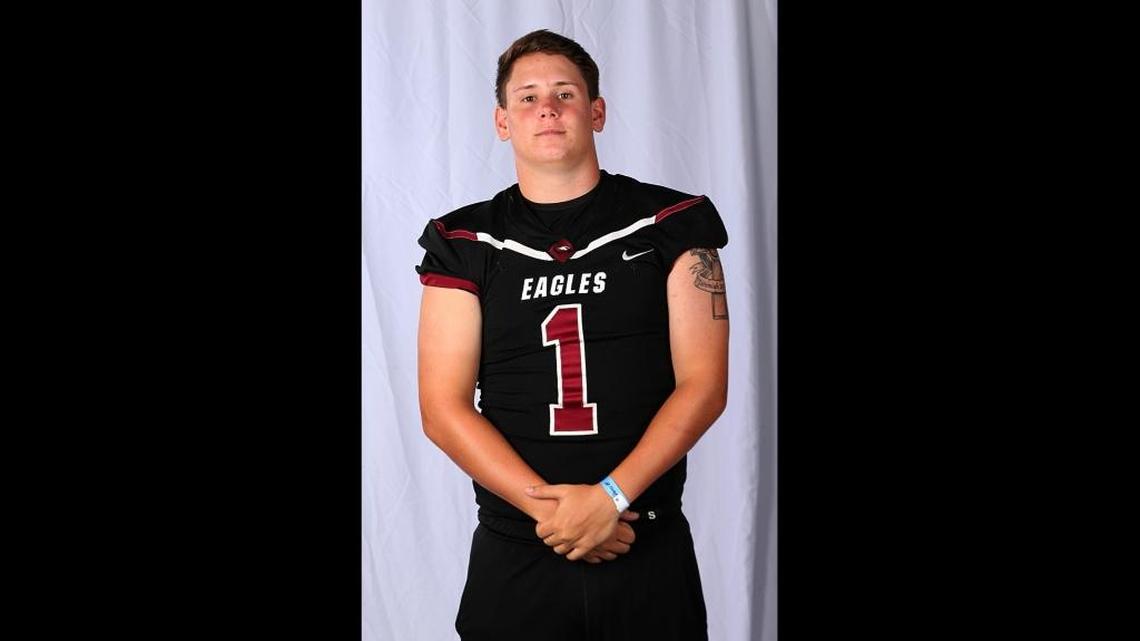 Stoneman Douglas quarterback Tyler Goodman committed to play at Division-III Nichols College after being stuck in his coach’s office with a pair of recruiters during the Feb. 14 shooting.