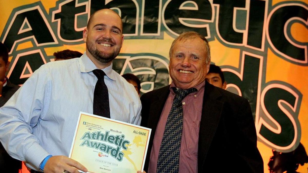 Columbus Golf coach Mike Marinelli is once again the Miami Herald’s Golf Coach of the Year after leading the Explorers to a third-place finish at the Class 3A state meet. Doral’s Armando Echeverria was named the Girls’ Golf Coach of the Year.