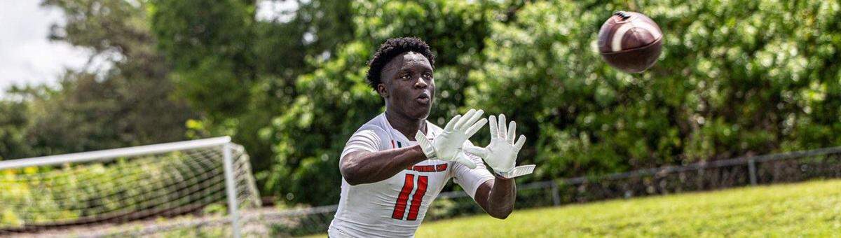 Davin Derival plays football and soccer for Dr. Krop High School.