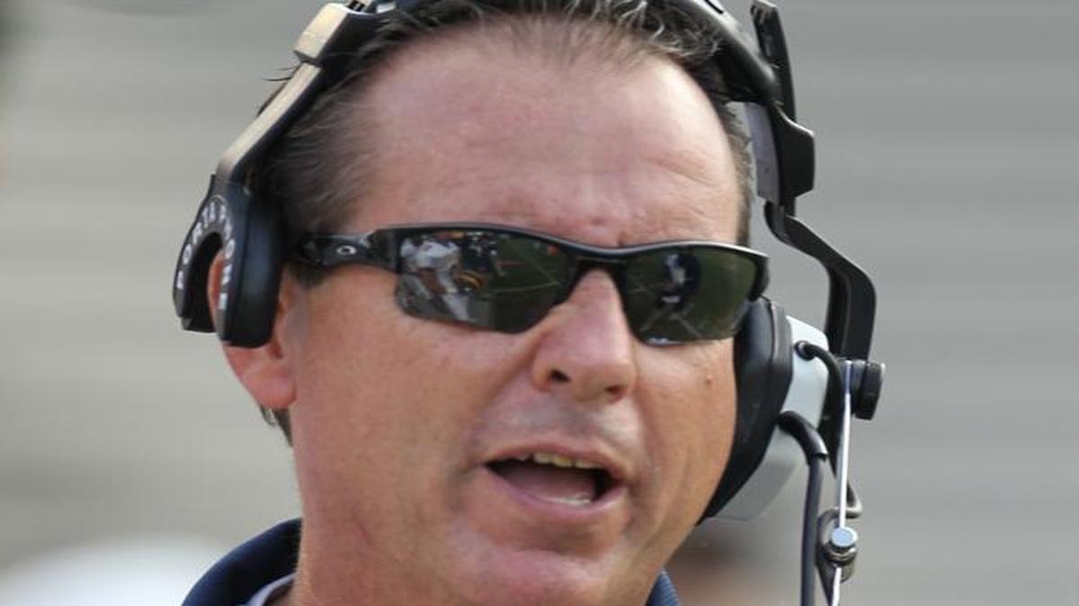 
Belen coach Rich Stuart looks on during his team’s 3A state title game against Pensacola on Dec. 18, 2009. 
