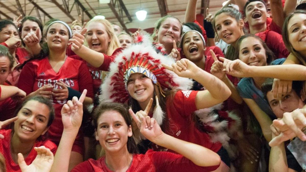 Cardinal Gibbons players celebrate after defeating visiting Ransom Everglades in the Region 4-4A final Tuesday, Nov. 3, 2015.