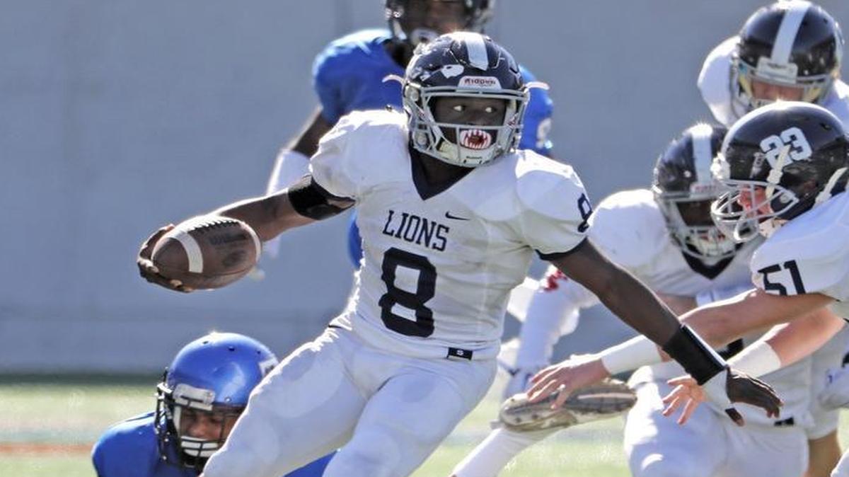 Chaminade running back Shaun Shivers runs for yardage against Jacksonville Trinity Christian in the Class 3A state football championship at Camping World Stadium in Orlando on Saturday, December 10, 2016