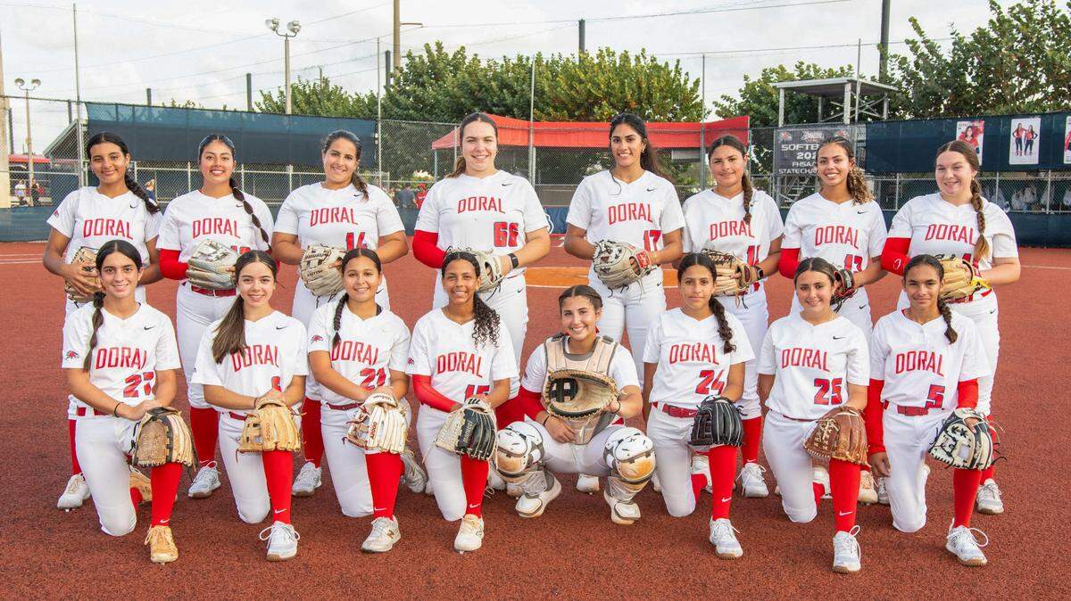 The Doral Academy softball team.