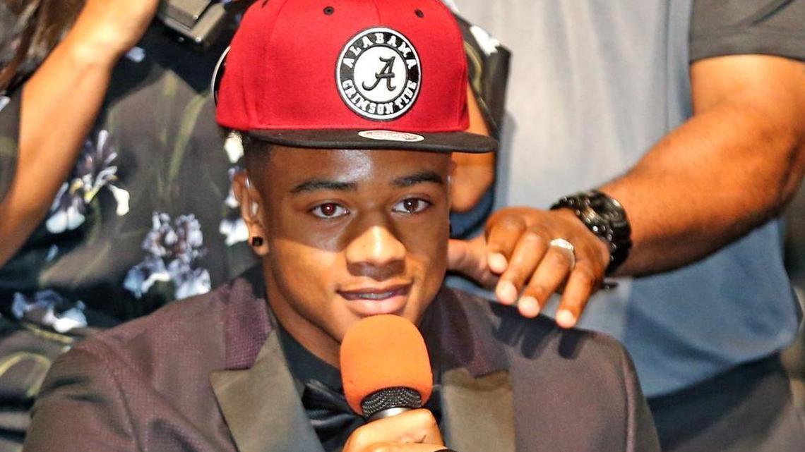 Pat Surtain Jr. (2), who many figured was going to LSU near where his father Pat Sr. grew up, chose national champion Alabama instead.