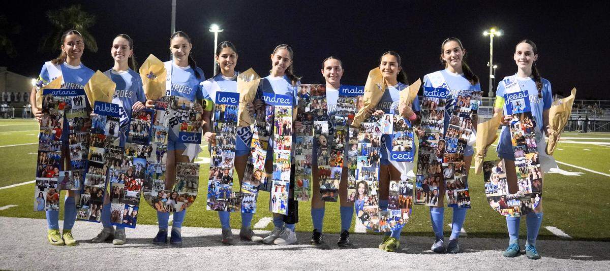 Senior Night for the Lourdes girls’ soccer team.