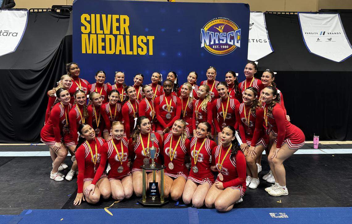 Cardinal Gibbons cheerleading was second at nationals.