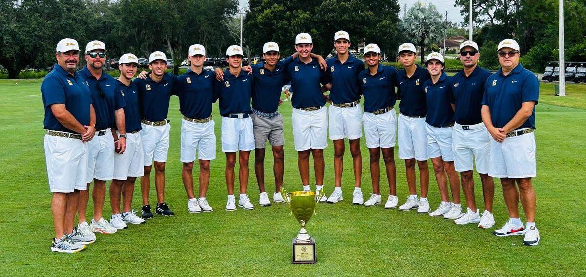 The Belen Jesuit boys’ golf team won the AMDG Cup for the third time in four years at Mission Inn Resort- El Campéon Golf Course in Howey-in-the-Hills.