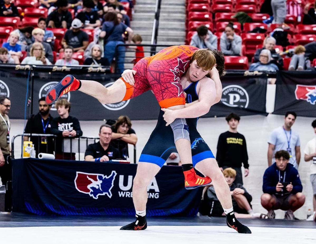 Cardinal Gibbons standout Michael Mocco of ATT/Mocco Wrestling Academy qualified for the U.S. U17 national team by winning U17 freestyle nationals at 215 pounds during the Pritchard Companies U.S. Open at the South Point Arena in Las Vegas.