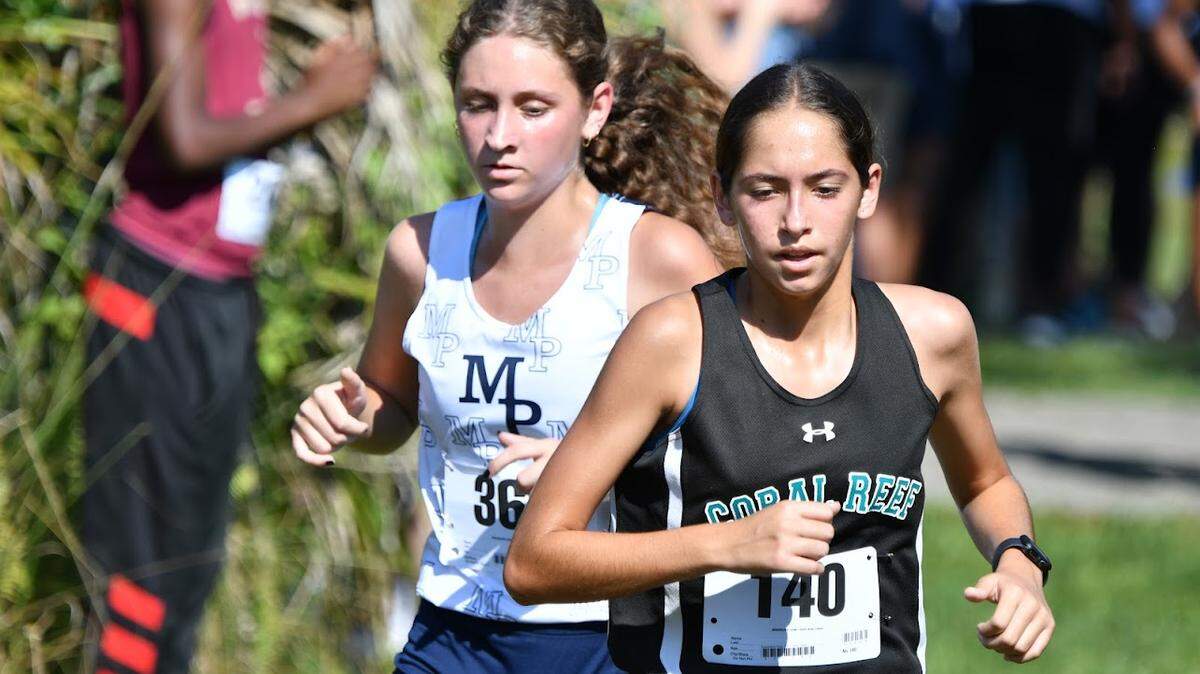 GMAC Girls’ Cross-Country Champion Samantha Ruiz of Coral Reef High School.