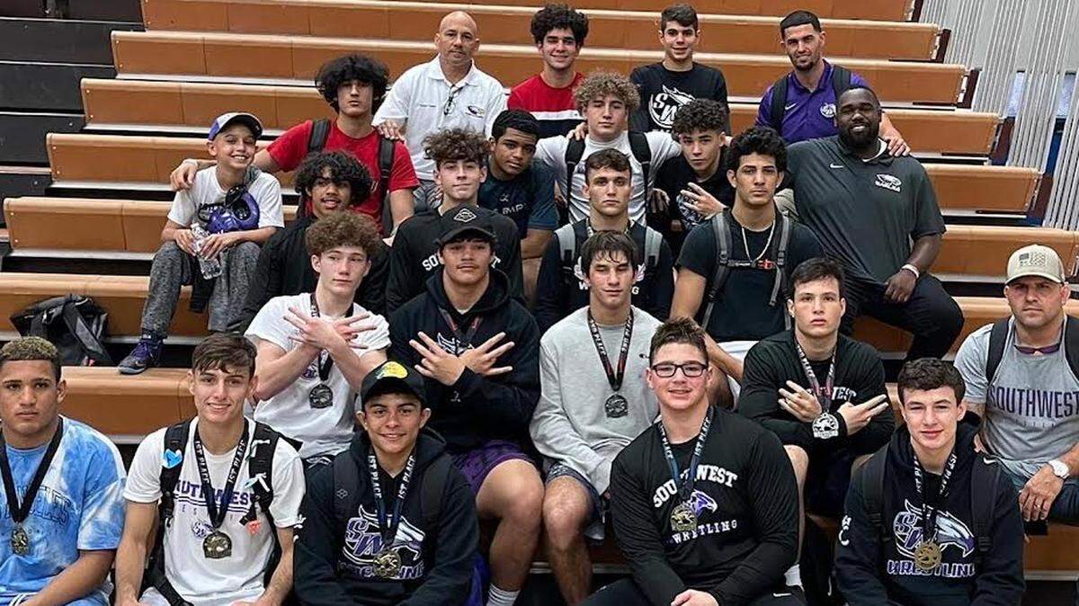 Southwest tied South Dade for the Region 4-3A Wrestling Championship at Braddock High School.