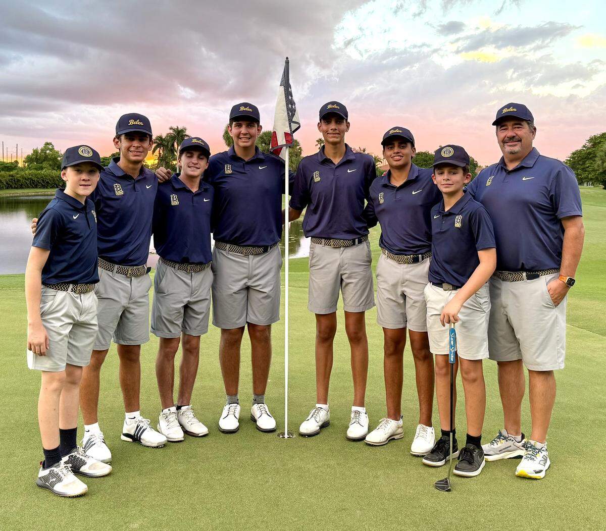 The Belen Jesuit boys’ golf team.