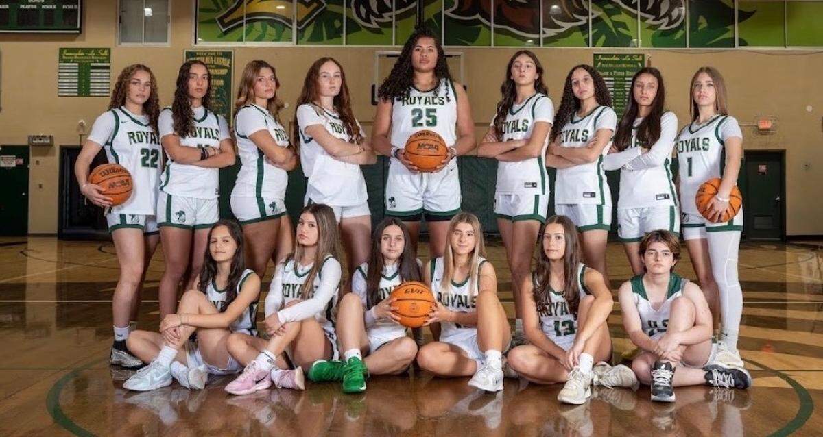 The LaSalle girls’ basketball team.