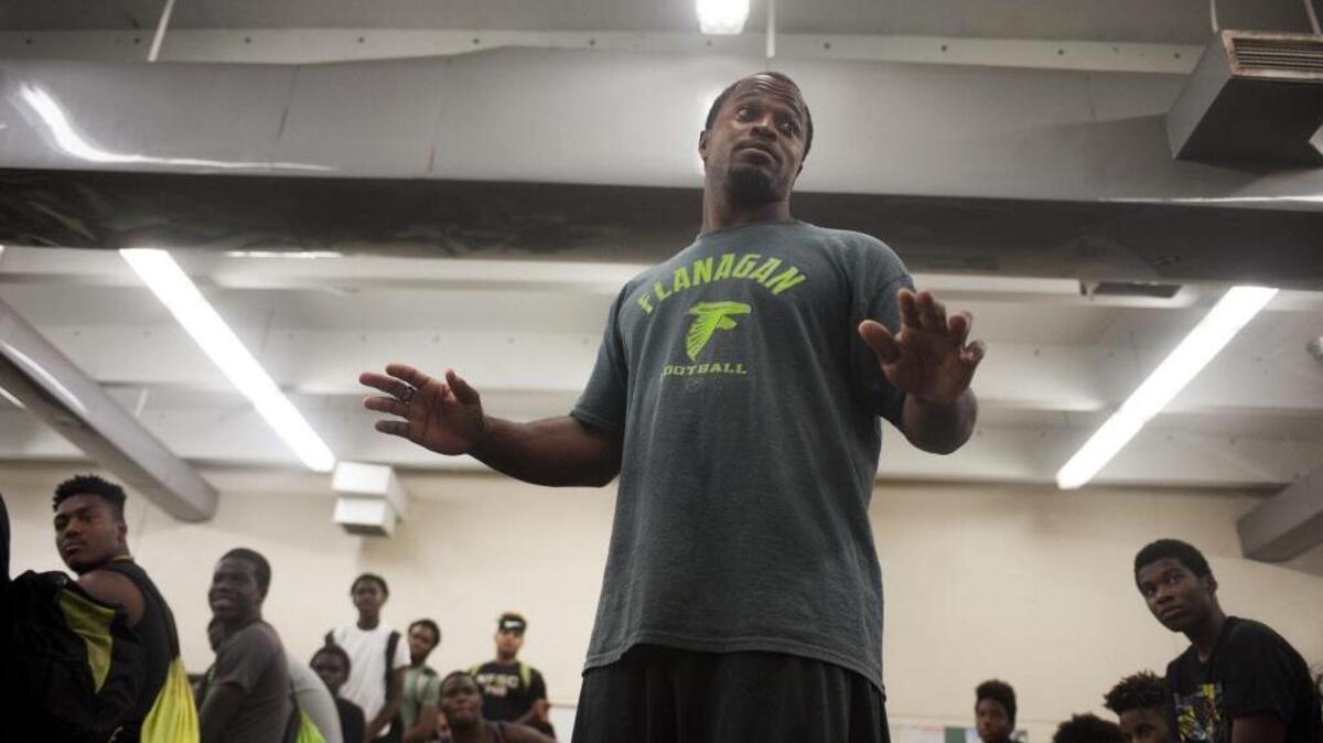 Flanagan high school head coach Stanford Samuels, Jr. recently stepped down from his position. The school has since hired veteran coach Al Lang to replace him.