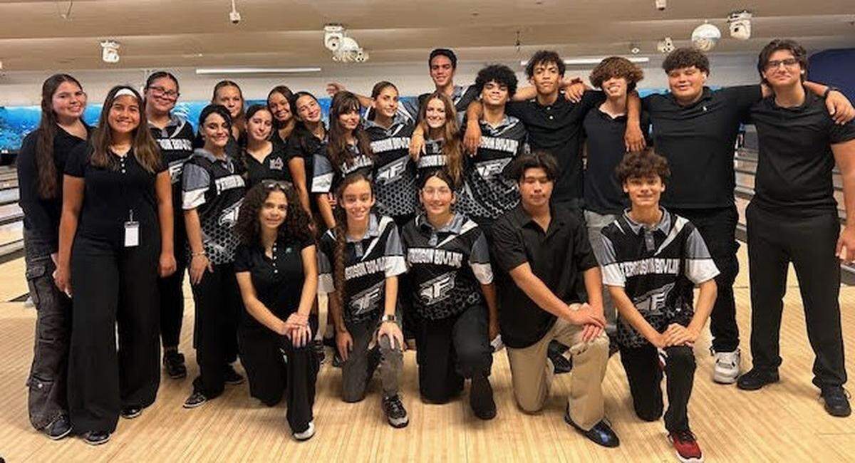 The Ferguson boys’ and girls’ bowling teams.