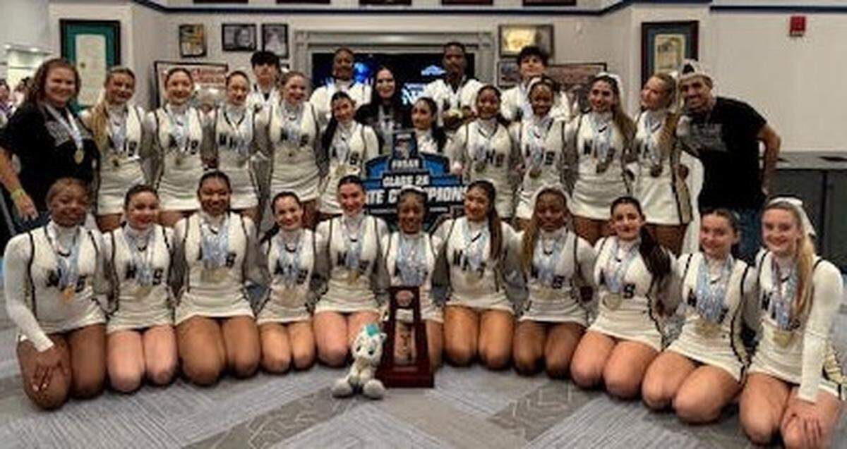 The state and region champion Western competitive cheerleading team.