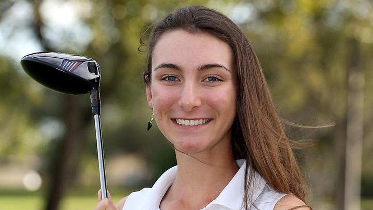 American Heritage sophomore Jillian Bourdage dropped a four-foot putt that was breaking to the left to card a two-day 144 and win the individual state championship by one stroke over Leesburg senior Alyssa Lamoureux.