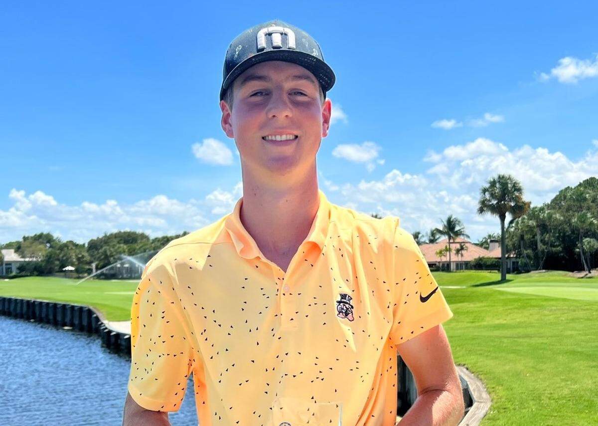 North Broward Prep record setting golfer Sean Richards.