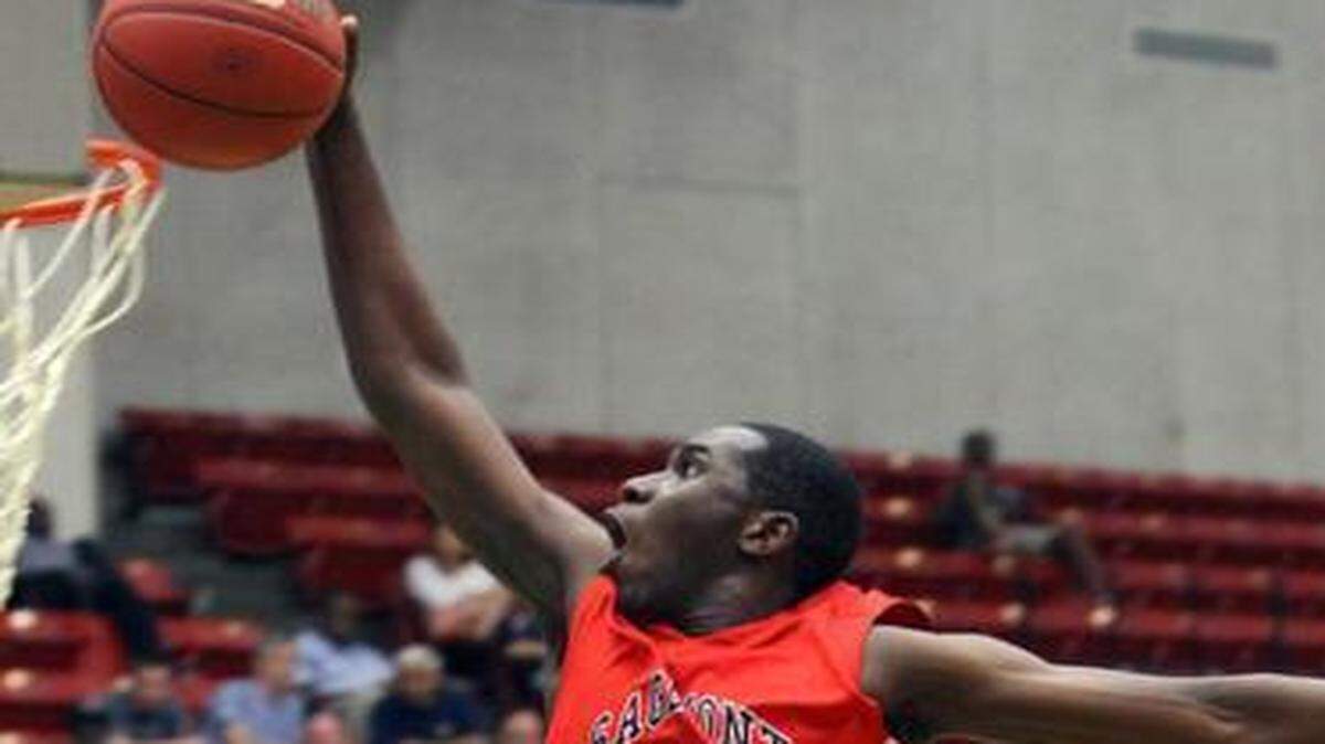 
Sagemont’s Prince Ali, dunking against Providence during his team’s victory in the Class 3A semifinals in 2014 in Lakeland, is looking for back-to-back state titles. 


