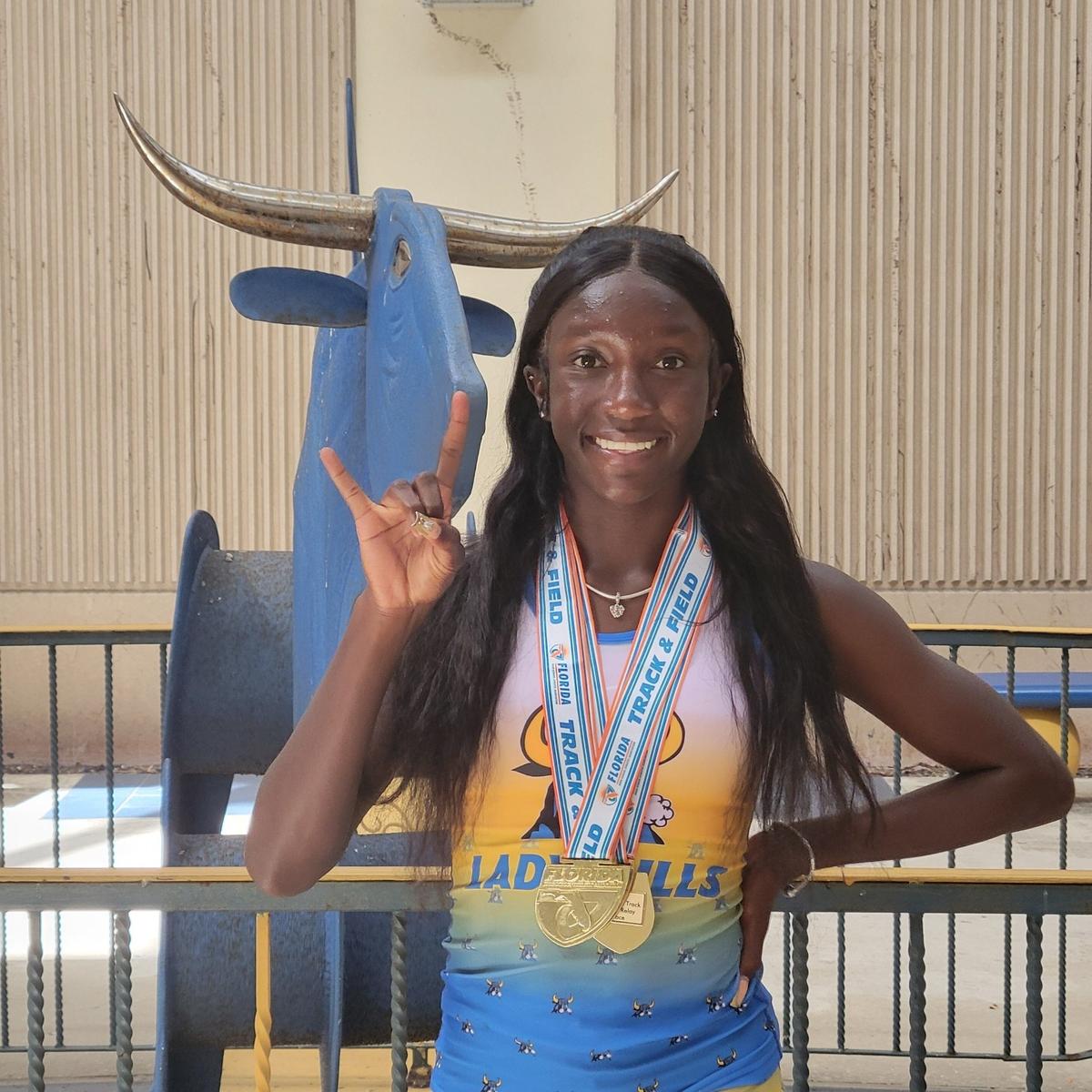 Miami Northwestern track standout Tyra Cox.