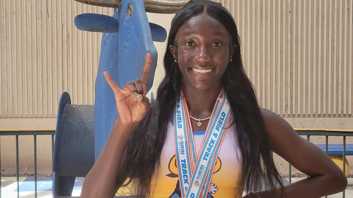 Miami Northwestern track standout Tyra Cox.