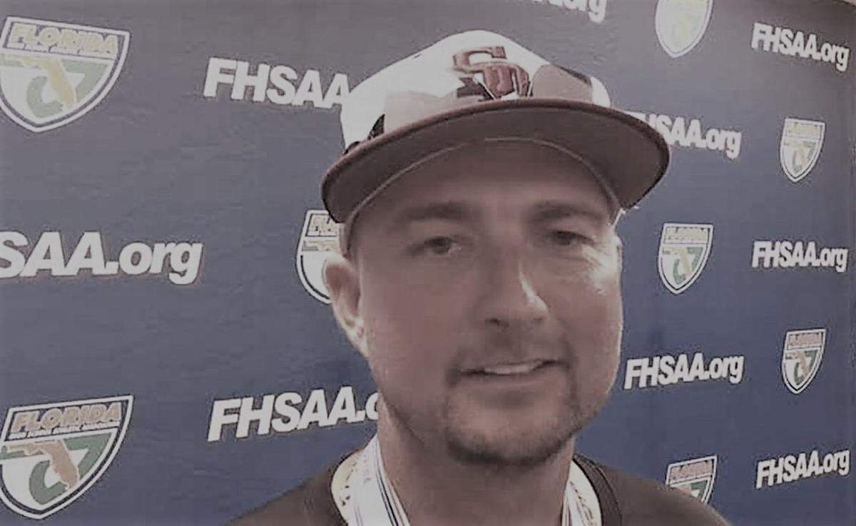 Baseball Coach Todd Fitz-gerald of state champion Stoneman Douglas High School.