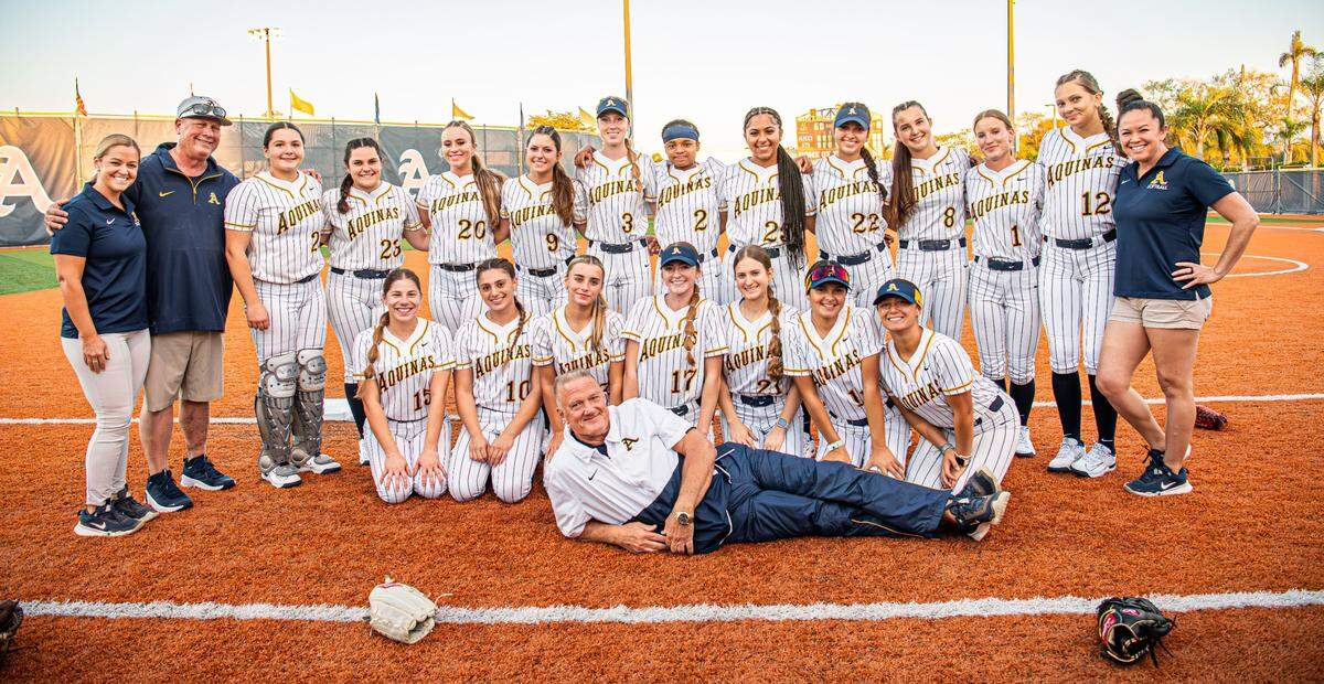 The region champion St. Thomas Aquinas softball team.