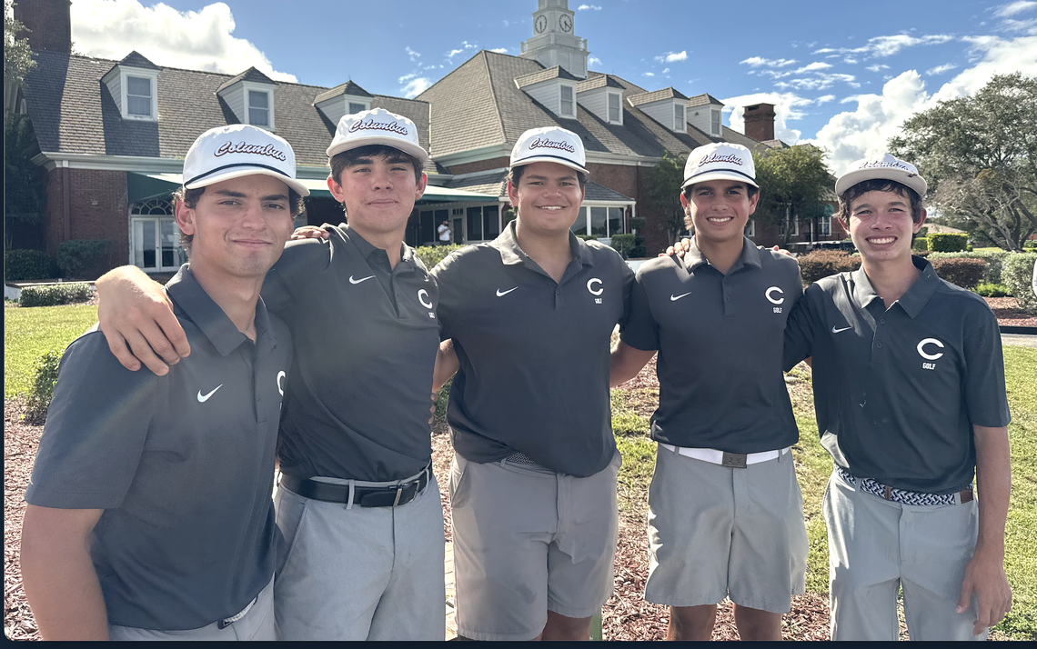 The Columbus boys’ golf team won the Catholic School Quad Match at Eagle Trace Golf Club in Coral Springs.