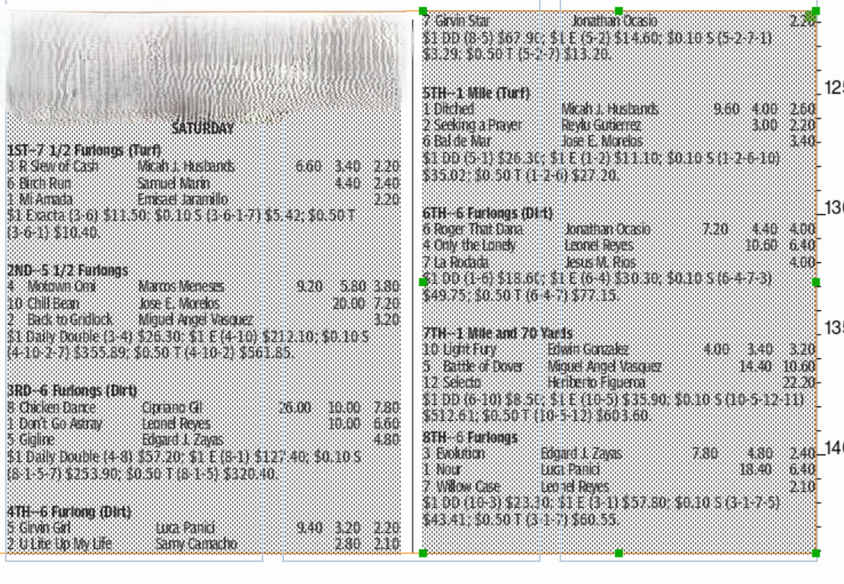 Gulfstream Park results - Oct. 25, 2025 - races 1-8