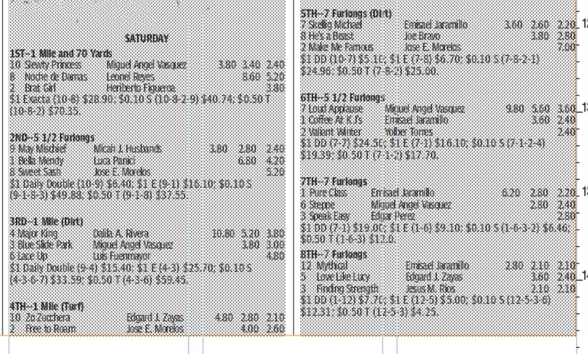Gulfstream Park results for Oct. 18, 2025 (races 1-8).