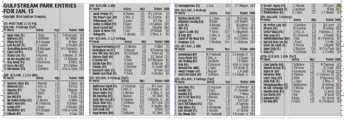 Gulfstream Park entries for Jan. 15, 2026