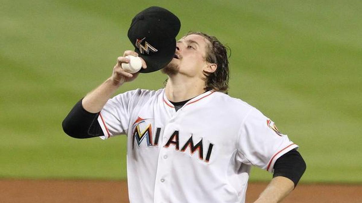 
Tom Koehler, who allowed six earned runs, reacts in the second inning. 
