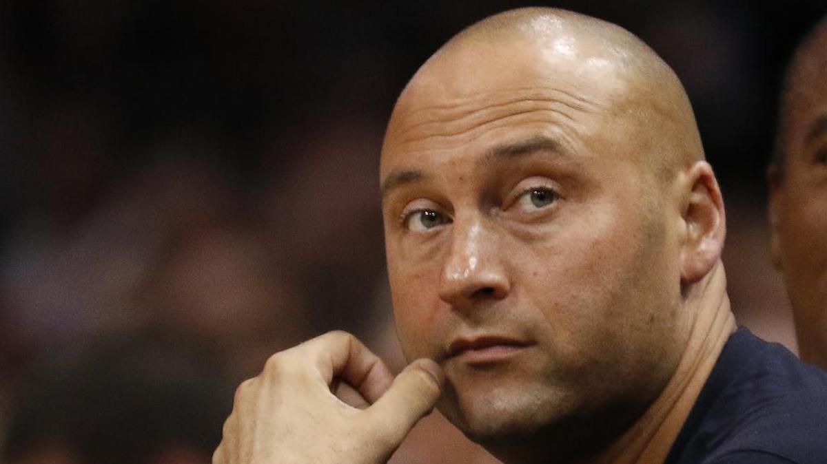 Derek Jeter, chief executive officer and part owner of the Miami Marlins and former New York Yankees player.