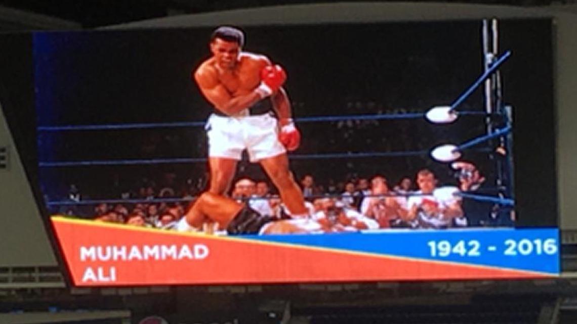 “It was not an error,” Marlins president David Samson said of the graphic that appeared on the scoreboard. “We were informed by someone close to the family that he had passed away. We wanted to get a tribute out as soon as we possibly could.”