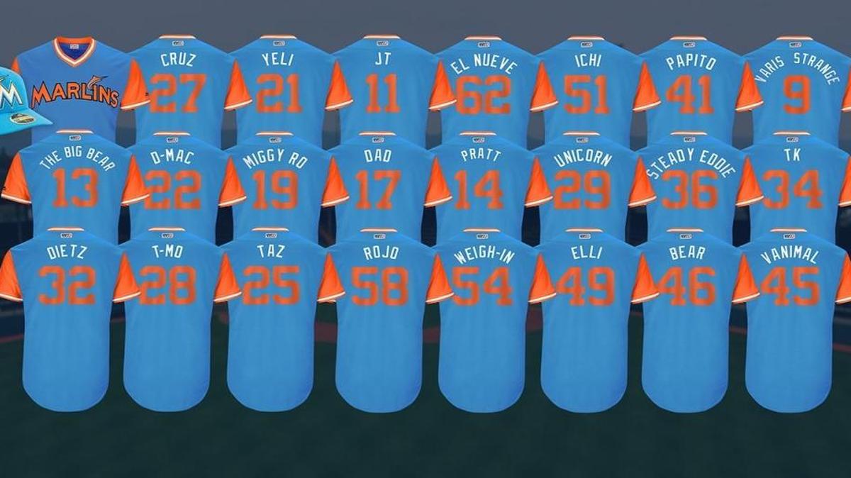 Miami Marlins MLB players’ weekend jerseys