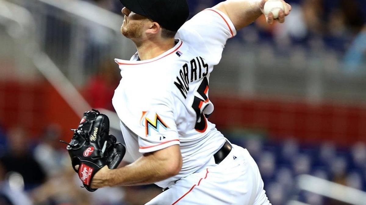 Miami Marlins pitcher Bryan Morris has put on the disabled list with a back injury.