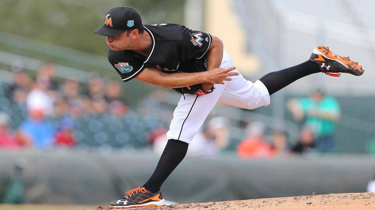 Miami Marlins pitcher Jarred Cosart was sent to the minors Tuesday after going winless, in three starts.