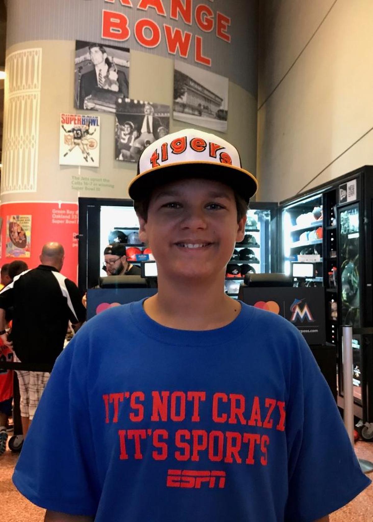 DETROIT TIGERS ALL-STAR FAN: Andrew Pierce, Tampa