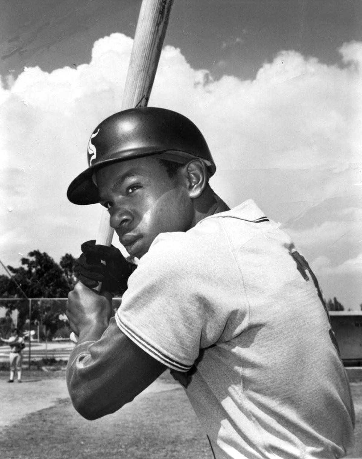 Andre Dawson, a member of the Southwest Eagles High School baseball team in 1972.