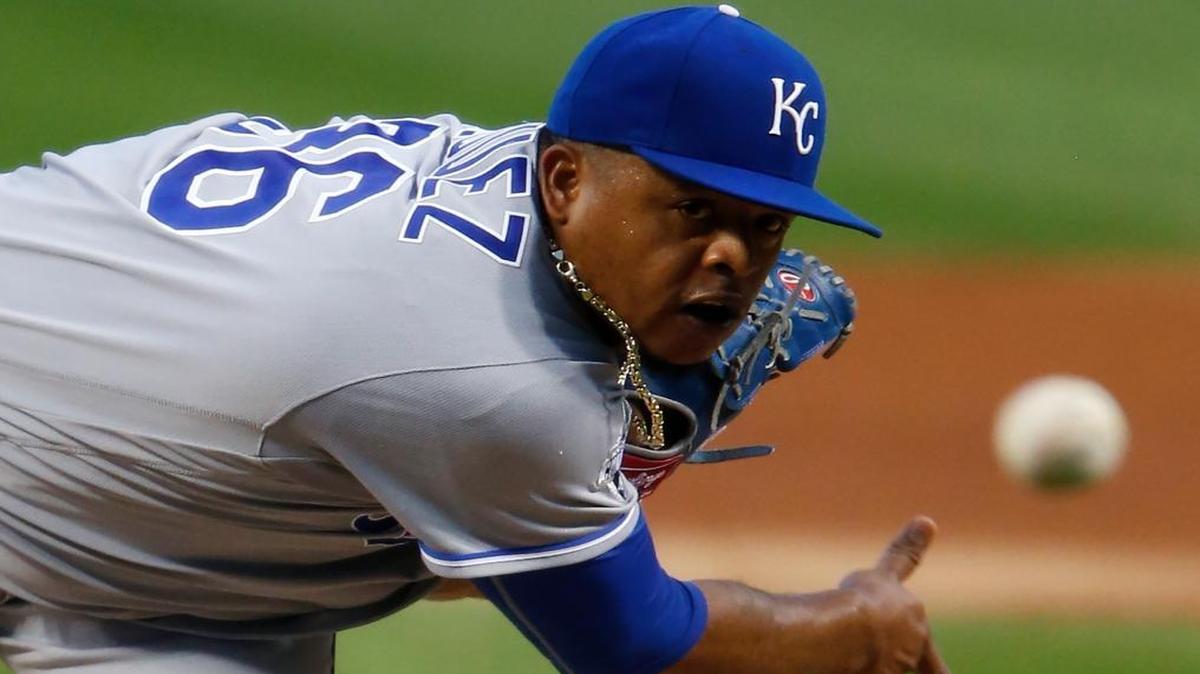 The Miami Marlins shored up their starting rotation Monday by agreeing to terms on a two-year deal with free agent right-hander Edinson Volquez.